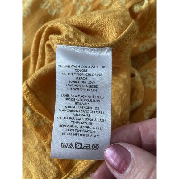 Urban Outfitters Graziana Mini Dress Yellow w/Elastic Waste Women's SP - Picture 9 of 9